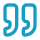blue testimonial icon