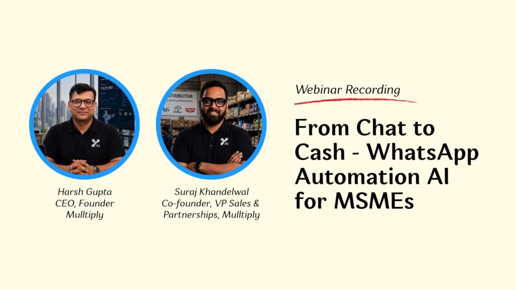 From Chat to Cash – WhatsApp Automation AI for MSMEs - TallyCircle Webinar